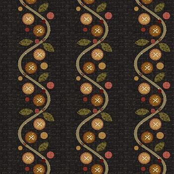 Home Sweet Home 3171-99 Black by Debbie Busby for Henry Glass Fabrics