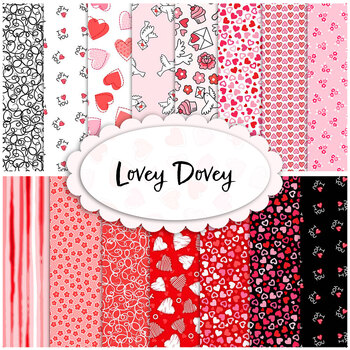 Lovey Dovey  15 FQ Set by Patrick Lose for Northcott
