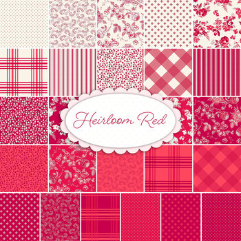Heirloom Red  25 FQ Set by My Mind's Eye for Riley Blake Designs