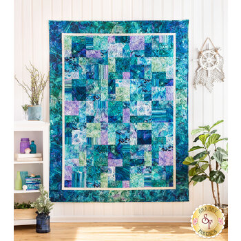  Easy as ABC and 123 Quilt Kit - Whale Song