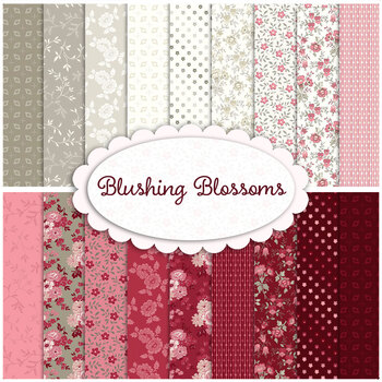 Blushing Blooms  18 FQ Set by Kaye England for Wilmington Prints
