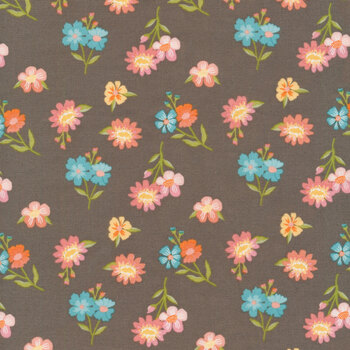 Spring's in Town C14211-PEWTER by Sandy Gervais for Riley Blake Designs REM