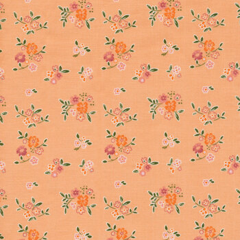 Spring's in Town C14213-APRICOT by Sandy Gervais for Riley Blake Designs REM