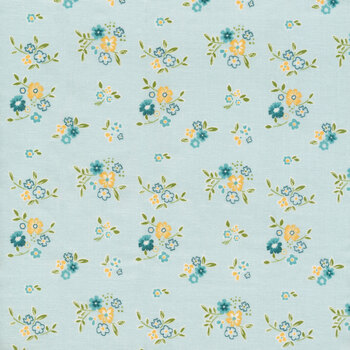 Spring's in Town C14213-SKY by Sandy Gervais for Riley Blake Designs REM