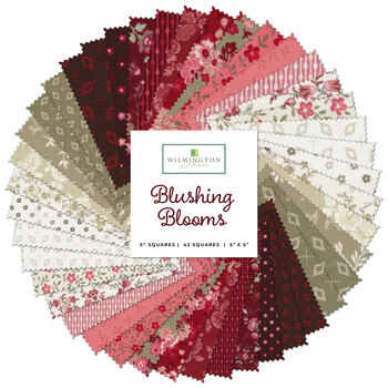 Blushing Blooms  5 Karat Crystals by Kaye England for Wilmington Prints