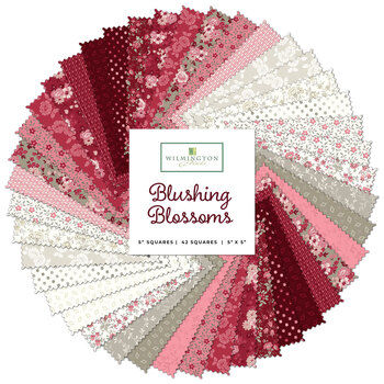 Blushing Blooms  5 Karat Crystals by Kaye England for Wilmington Prints