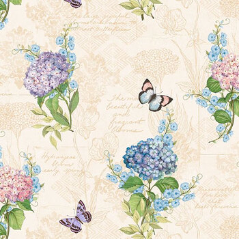 Hydrangea Mist 39821-263 by Susan Winget for Wilmington Prints
