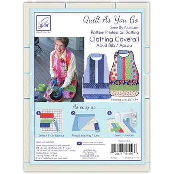 Quilt As You Go Pre-Printed Batting - Clothing Coverall
