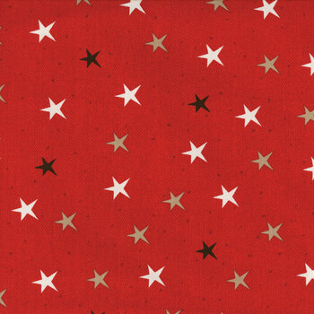 Holiday Road Trip 4678-88 Stars Red from Studio E Fabrics