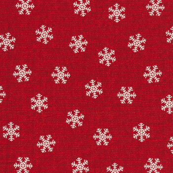 Holidays at Home Snowy White Snowflakes Fabric 56077 21