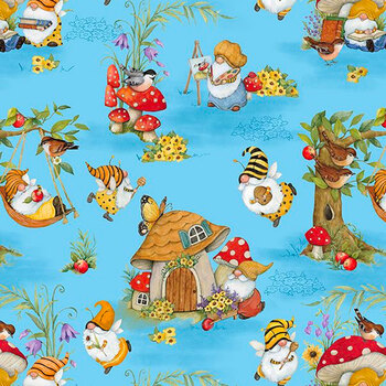 Buzzin' With My Gnome-iezz 39837-453 by Susan Winget for Wilmington Prints