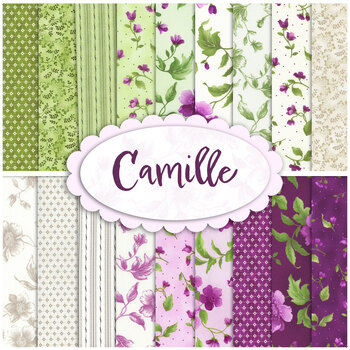 Camille  18 FQ Set by Debbie Beaves from Robert Kaufman