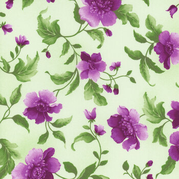 Camille 21945-7 Green by Debbie Beaves from Robert Kaufman Fabrics REM