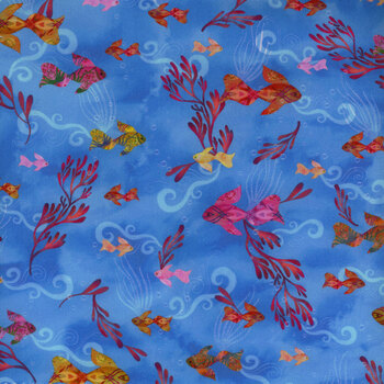 Oceanica 22409-4 Blue from Robert Kaufman Fabrics