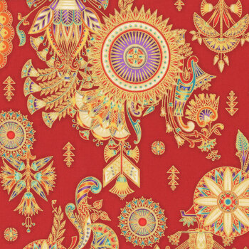 Ancient Beauty 22111-91 Crimson from Robert Kaufman Fabrics