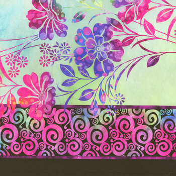 Impressions 10JYS-2 Magenta Border from In the Beginning Fabrics