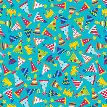 This Calls for Cake 1183-11 Aqua from Henry Glass Fabrics
