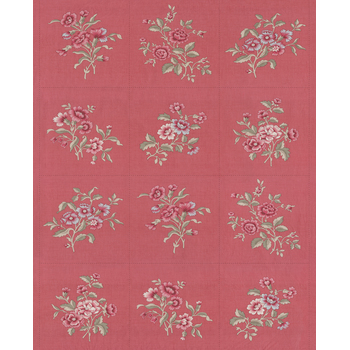 Antoinette 13958-15 Faded Red Panel by French General for Moda Fabrics