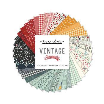 Vintage  Mini Charm Pack by Sweetwater for Moda Fabrics