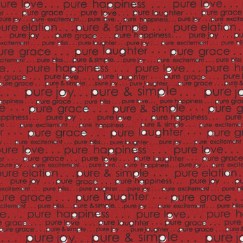 Vintage 55651-22 Pure and Simple Red by Sweetwater for Moda Fabrics