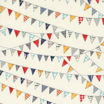 Vintage 55652-11 Bunting Cream by Sweetwater for Moda Fabrics REM