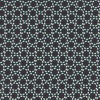 Vintage 55655-13 Petals Navy by Sweetwater for Moda Fabrics REM