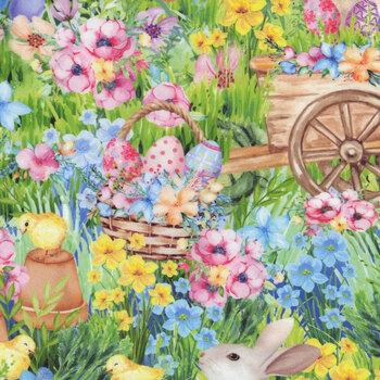 Cottontail Farms 14402-99 Garden Scenic Multi by Nicole Decamp from Kanvas REM