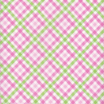 Cottontail Farms 14410-22 Farm Fresh Plaid Pink/Green by Nicole Decamp from Kanvas