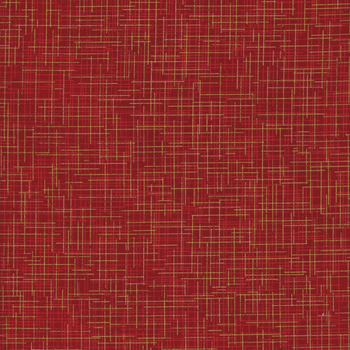 Quilter's Linen SRKM-14476-91 Crimson Metallic Gold from Robert Kaufman