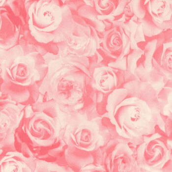 True Romance 14520-21 Rose Romance Pink by Kanvas Studio for Benartex