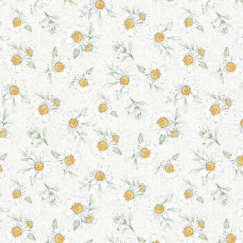 Daisy Days 83312-115 Daisies Cream by Beth Grove for Wilmington Prints