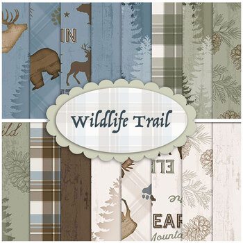 Wildlife Trail  16 FQ Set by Jennifer Pugh for Wilmington Prints