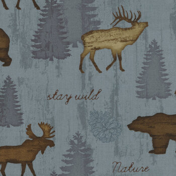 Wildlife Trail 82659-402 Scenic Blue by Jennifer Pugh for Wilmington Prints