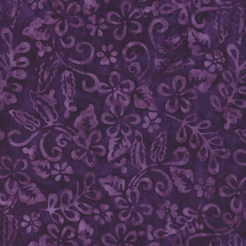 Mystic Vineyard 22278-663 Plumeria Purple from Wilmington Prints REM
