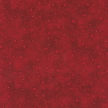 Starry Basics 8294-88 Red by Leanne Anderson for Henry Glass Fabrics