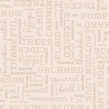 Autumn C14667 Words Latte by Lori Holt for Riley Blake Designs