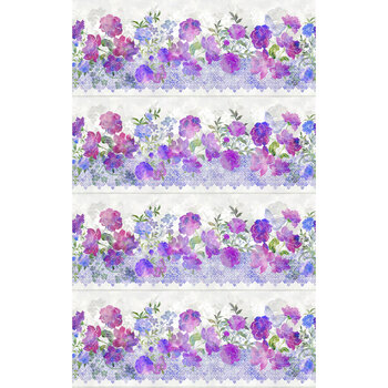 Ethereal 10JYT-3 Purple Border Print by Jason Yenter for In The Beginning Fabrics