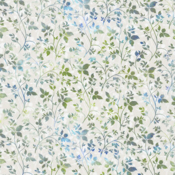 Ethereal 8JYT-2 Blue-Green Vines by Jason Yenter for In The Beginning Fabrics
