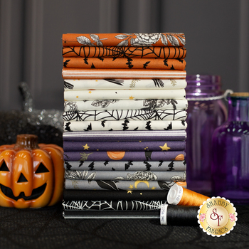 Sophisticated Halloween  18 FQ Bundle by My Mind's Eye for Riley Blake Designs