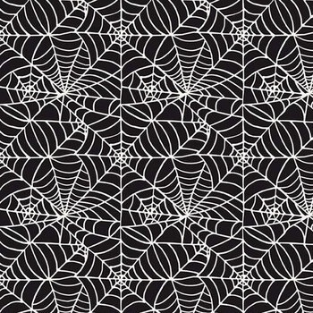Sophisticated Halloween C14622-Spiderweb Black by My Mind's Eye for Riley Blake Designs