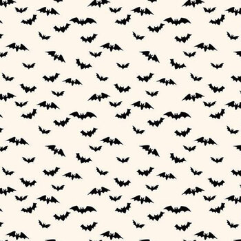 Sophisticated Halloween C14625-Bats Cream by My Mind's Eye for Riley Blake Designs