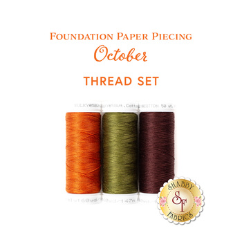  Foundation Paper Piecing Kit - October - 3pc Thread Set