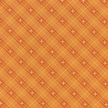 Bias Plaid Basics 9611-35 Orange by Leanne Anderson for Henry Glass