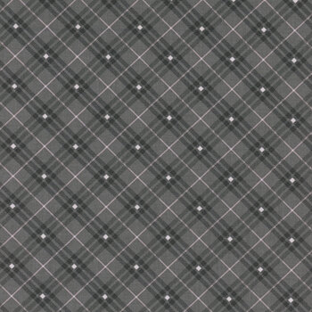 Bias Plaid Basics 9611-98 Charcoal by Leanne Anderson for Henry Glass Fabrics