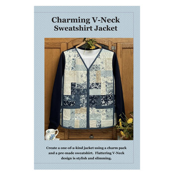 Charming V-Neck Sweatshirt Jacket Pattern