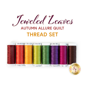  Autumn Allure Quilt Kit - 8pc Applique Thread Set
