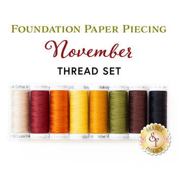  Foundation Paper Piecing Kit - November - 8pc Applique Thread Set