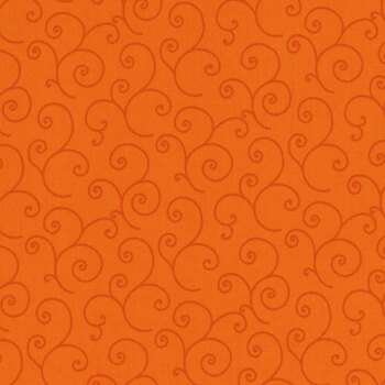 Kimberbell Basics Refreshed MAS8243-O2 Orange Tonal Scrolls from Maywood Studio