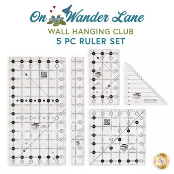  On Wander Lane Wall Hanging Club - Creative Grids Ruler Set - 5 pack 