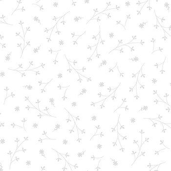 Kimberbell Basics Refreshed MAS8260-WW White on White Pretty Petals from Maywood Studio